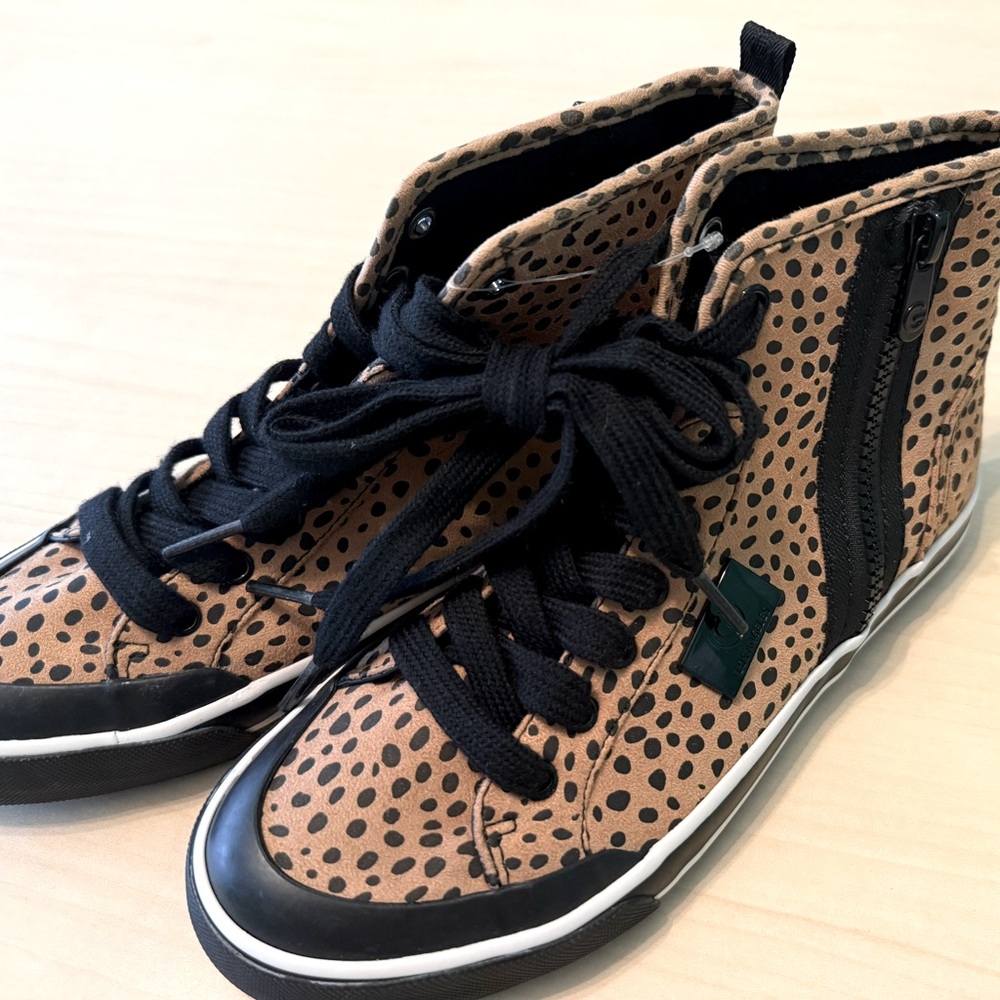 Women’s #GBG Los Angeles #Guess #Orlia high top #sneakers, Size-7M, dark natural